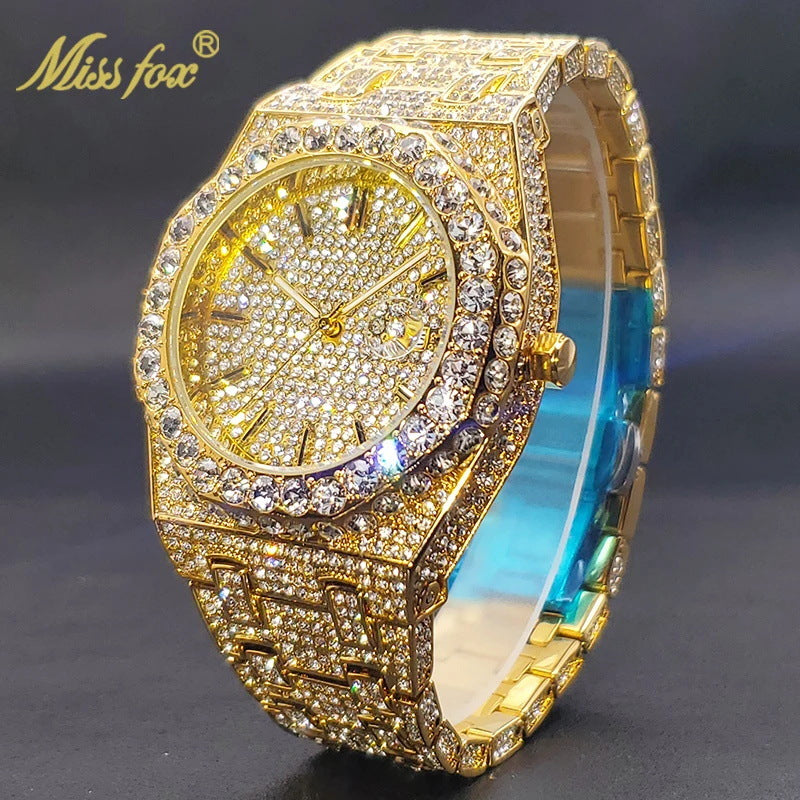 Miaafox Rhinestone Luminous Calendar Watch | Elegant Women's Fashion Watch
