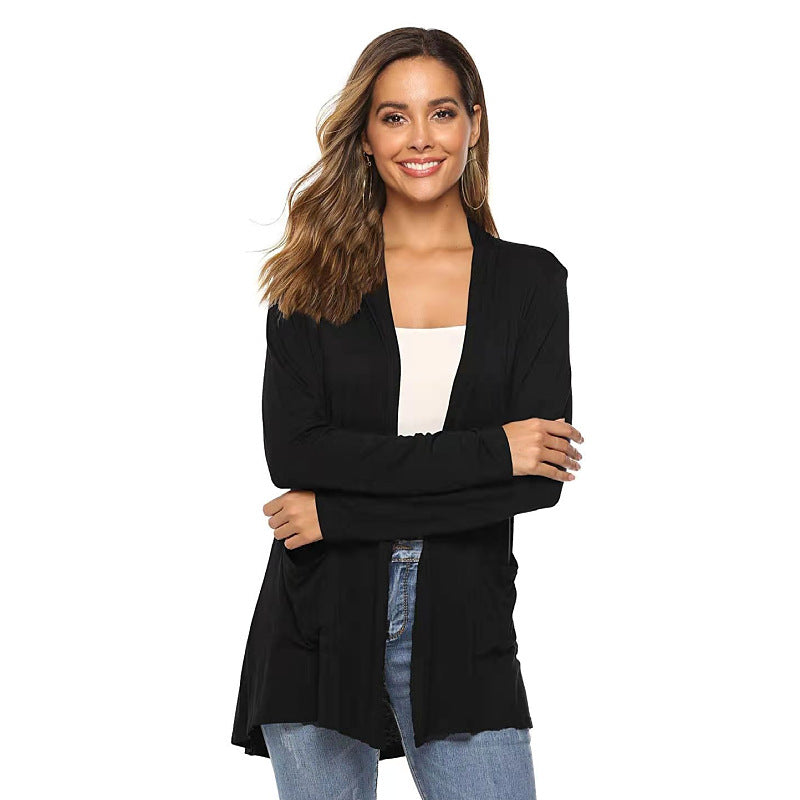 Long Sleeve Cardigan for Women | Soft Knit Open Front Casual Sweater