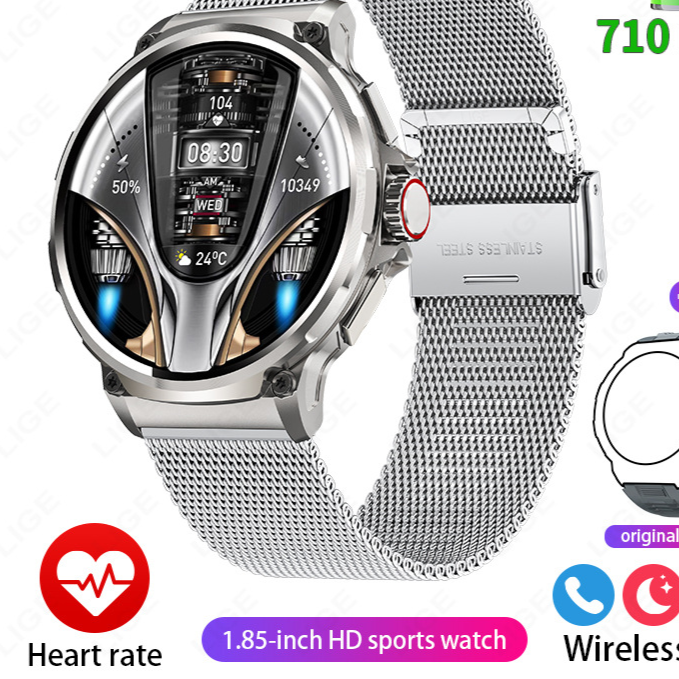 1.85-Inch Smart Watch for Men & Women ? Health Monitoring, Fitness Tracking & Bluetooth