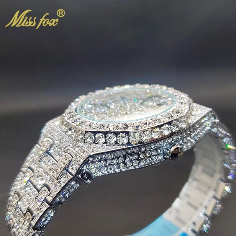Miaafox Rhinestone Luminous Calendar Watch | Elegant Women's Fashion Watch