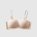Strapless Seamless Bra with Side Support | Wireless Push-Up Tube Bra