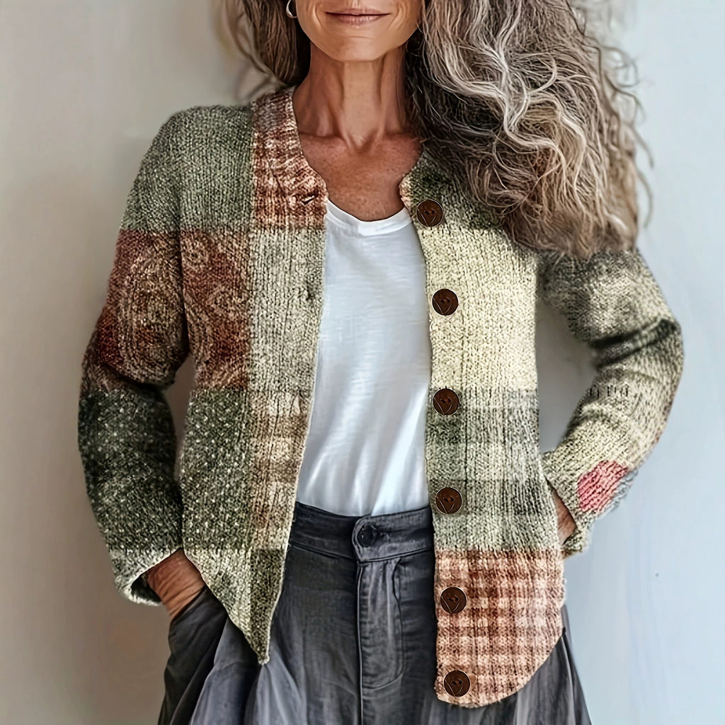 Women's Oversized Knitted Cardigan | Relaxed Fit Long Sleeve Sweater Jacket