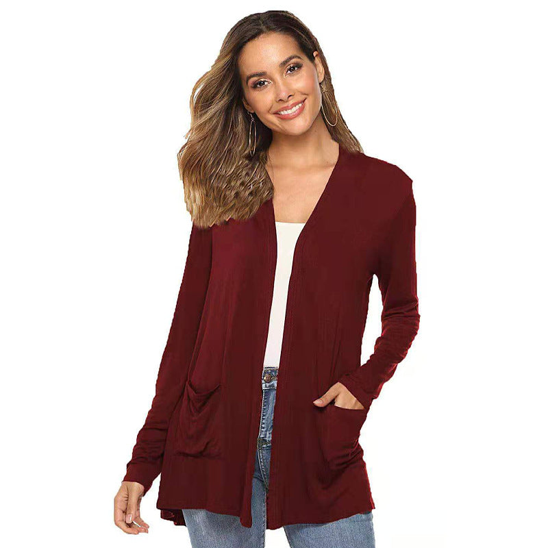 Long Sleeve Cardigan for Women | Soft Knit Open Front Casual Sweater