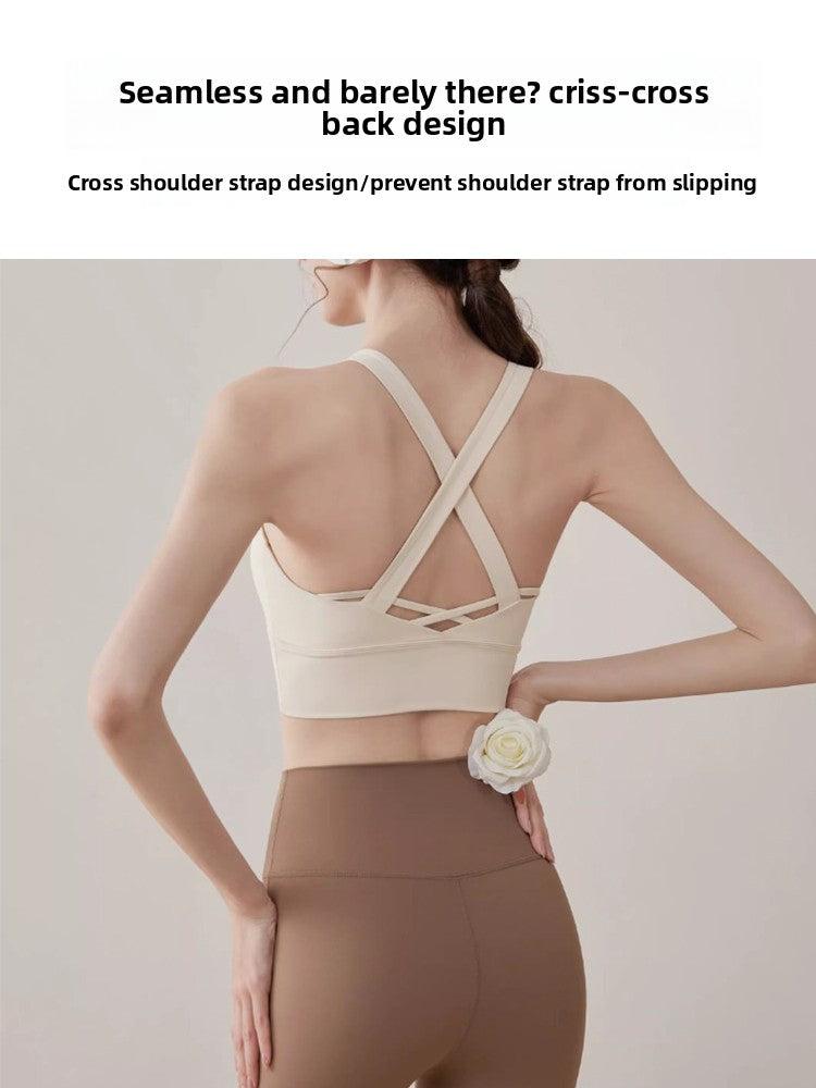 High Waisted Yoga Set for Women | Support Sports Bra & Leggings Workout Outfit
