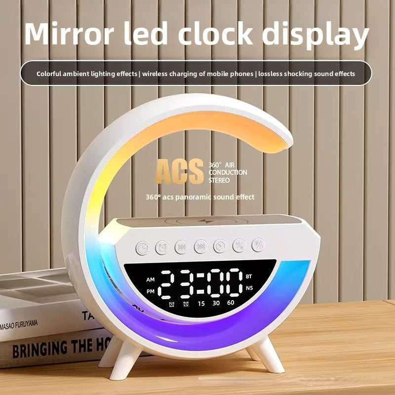 3-in-1 Wireless Charging Bluetooth Speaker Lamp | Smart LED Night Light