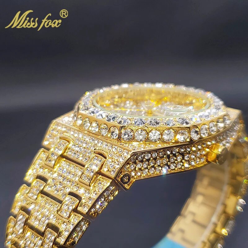 Miaafox Rhinestone Luminous Calendar Watch | Elegant Women's Fashion Watch