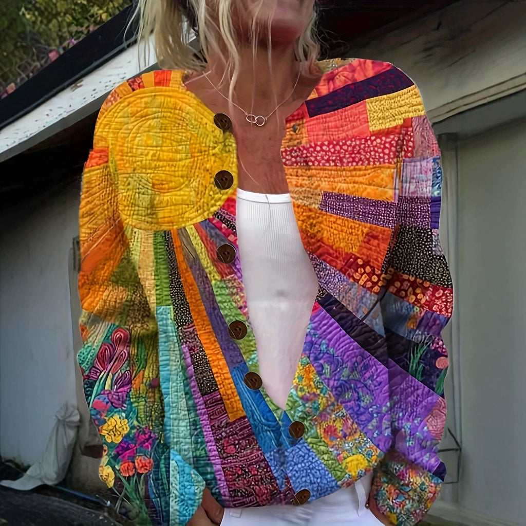 Women's Oversized Knitted Cardigan | Relaxed Fit Long Sleeve Sweater Jacket