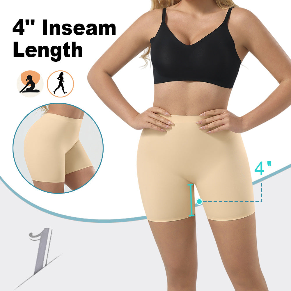Women's Seamless Mid-Waist Tummy Control Shapewear Shorts