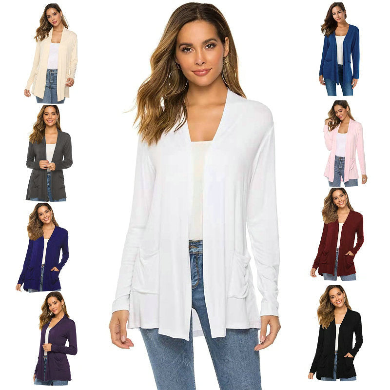 Long Sleeve Cardigan for Women | Soft Knit Open Front Casual Sweater