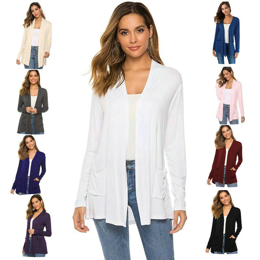 Long Sleeve Cardigan for Women | Soft Knit Open Front Casual Sweater
