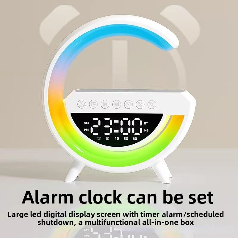 3-in-1 Wireless Charging Bluetooth Speaker Lamp | Smart LED Night Light