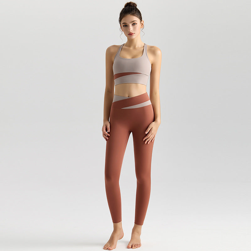 High Waist Yoga Bra and Leggings Set