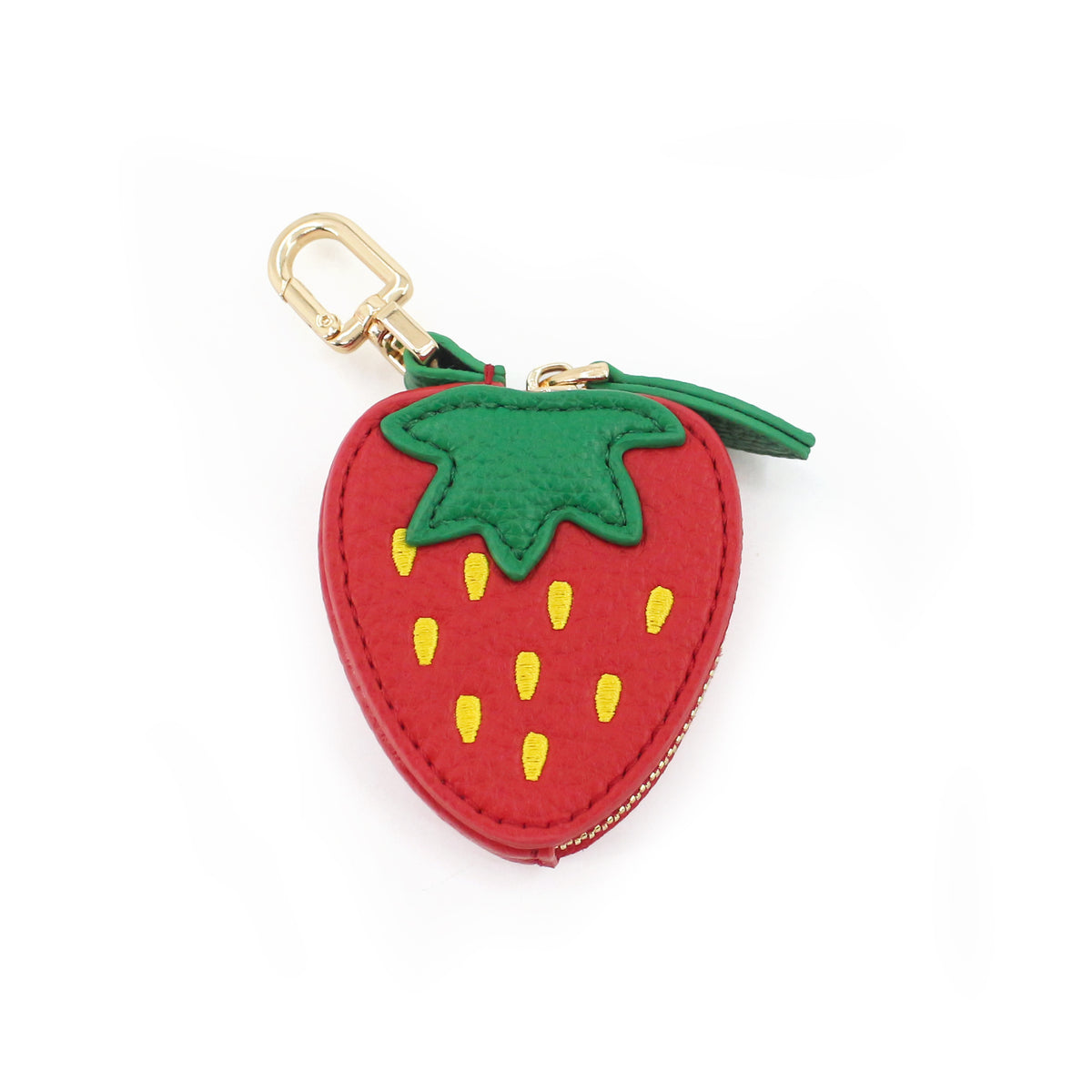 Cute Fruit Design Mini Coin Purse Keychain | Kawaii Zipper Wallet & Bag Charm