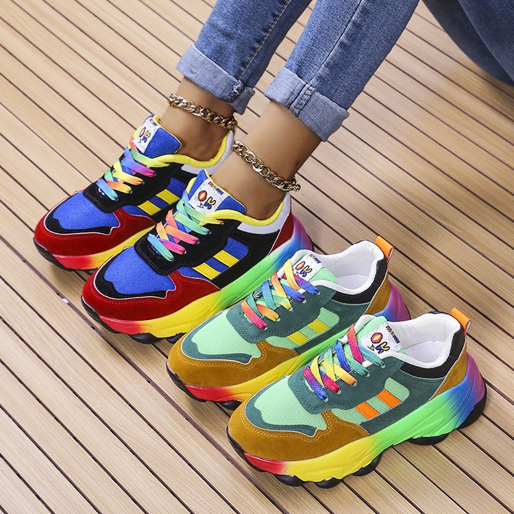 Women’s Casual Platform Sneakers | Comfortable Chunky Sole Fashion Shoes