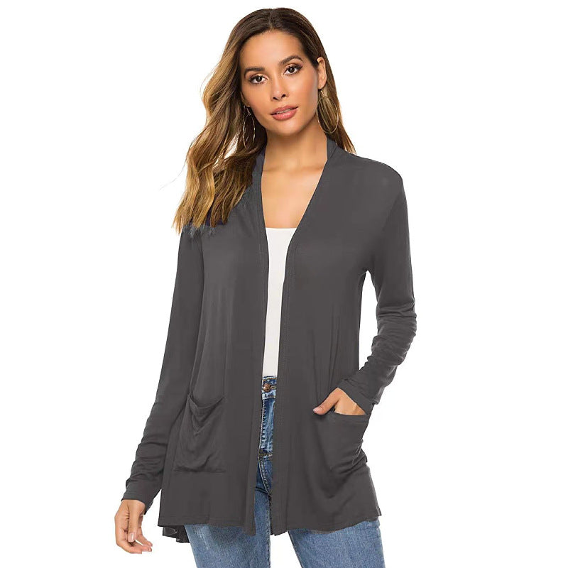 Long Sleeve Cardigan for Women | Soft Knit Open Front Casual Sweater