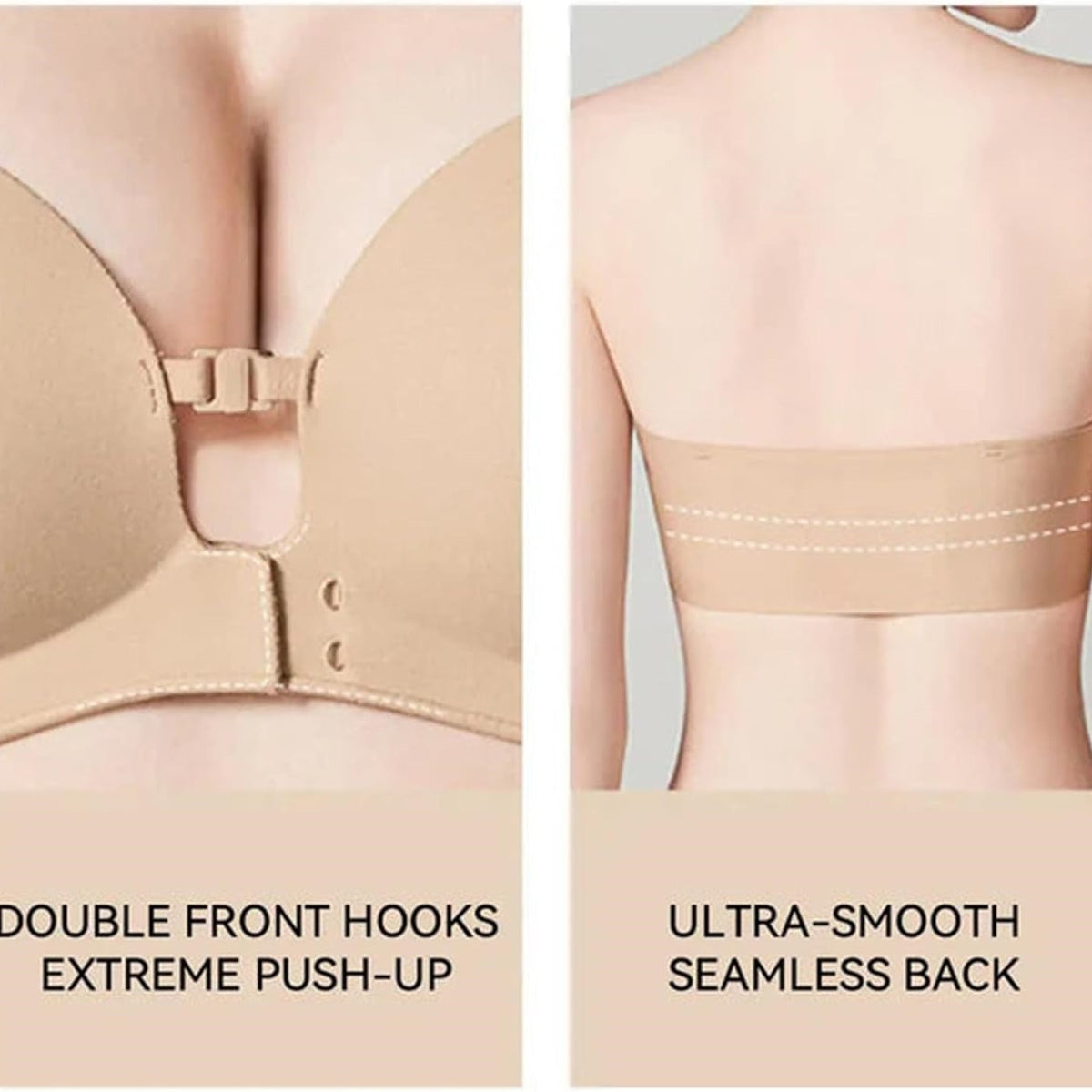 Convertible Strapless Push-Up Bra | Seamless Multiway Support for Women