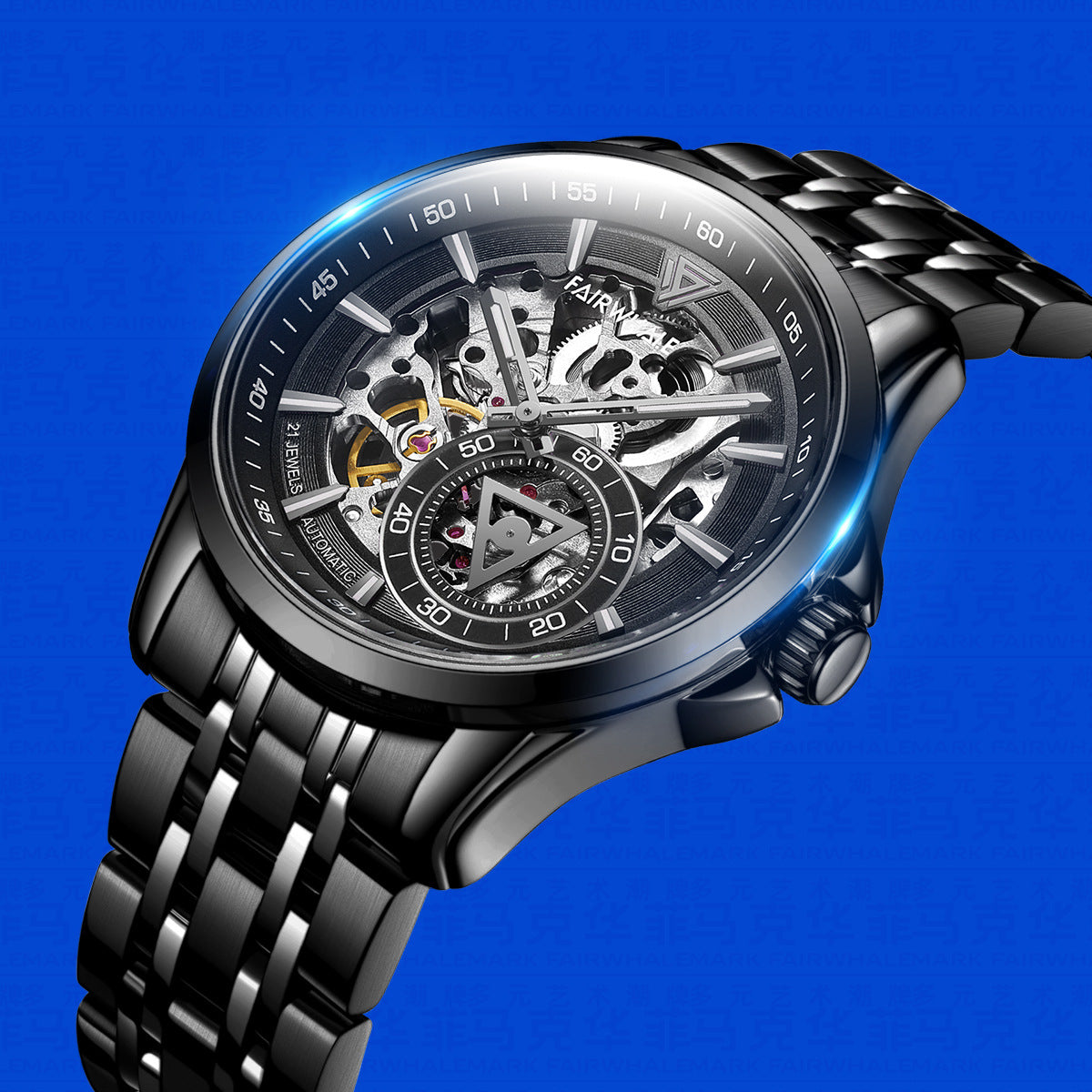 Automatic Mechanical Wristwatch for Men | Stainless Steel, Leather Strap, 30M Waterproof