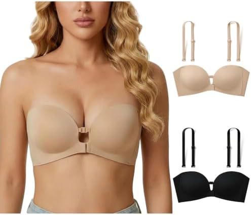 Convertible Strapless Push-Up Bra | Seamless Multiway Support for Women