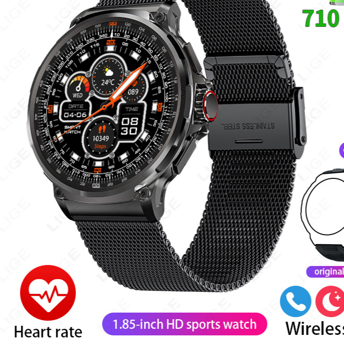 1.85-Inch Smart Watch for Men & Women ? Health Monitoring, Fitness Tracking & Bluetooth