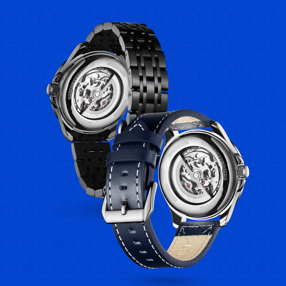 Automatic Mechanical Wristwatch for Men | Stainless Steel, Leather Strap, 30M Waterproof
