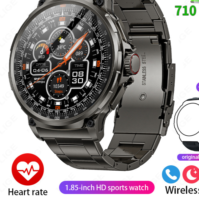 1.85-Inch Smart Watch for Men & Women ? Health Monitoring, Fitness Tracking & Bluetooth