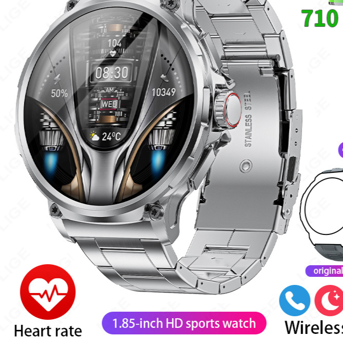 1.85-Inch Smart Watch for Men & Women ? Health Monitoring, Fitness Tracking & Bluetooth