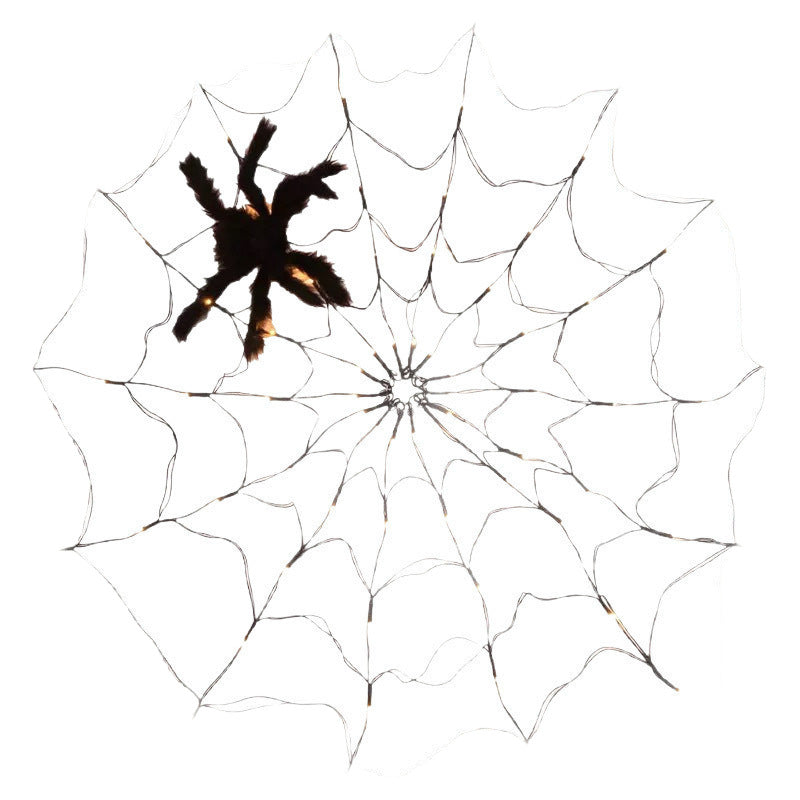 Halloween Spider Web LED Light with Remote Control | Spooky Party Decoration