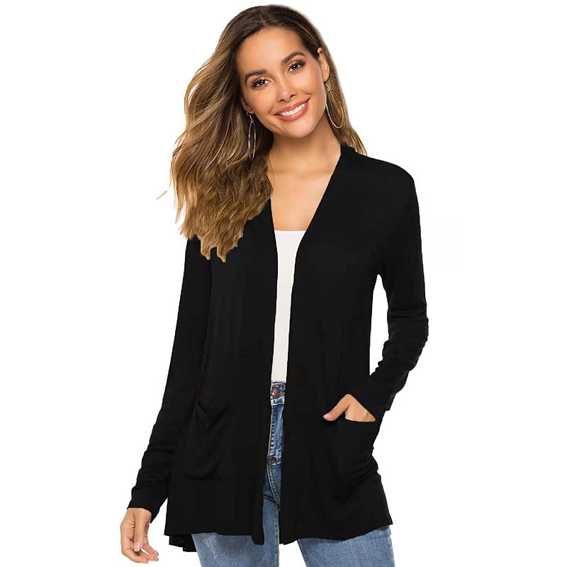 Long Sleeve Cardigan for Women | Soft Knit Open Front Casual Sweater
