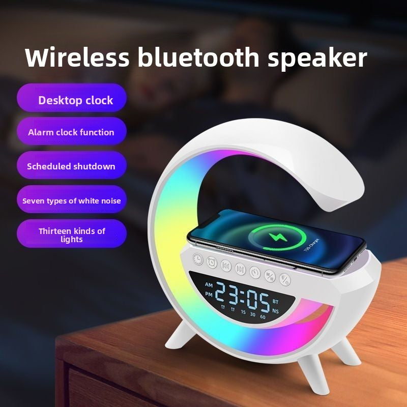3-in-1 Wireless Charging Bluetooth Speaker Lamp | Smart LED Night Light