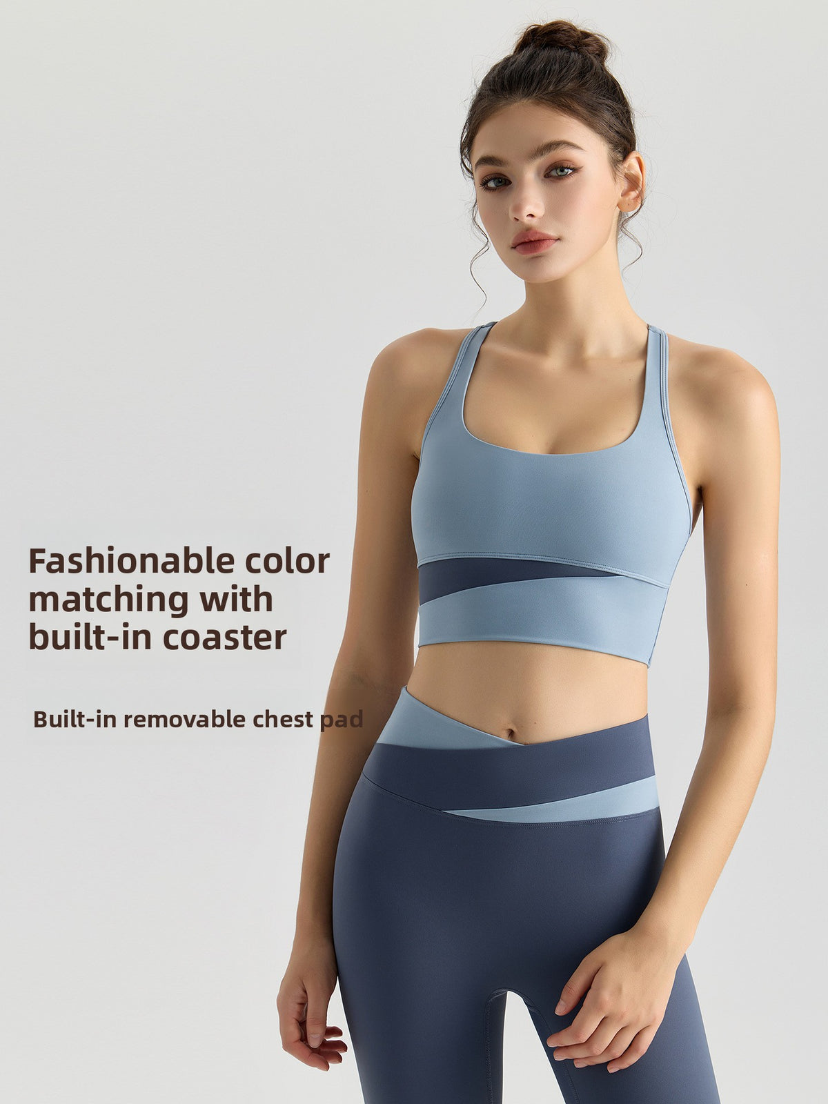 High Waist Yoga Bra and Leggings Set