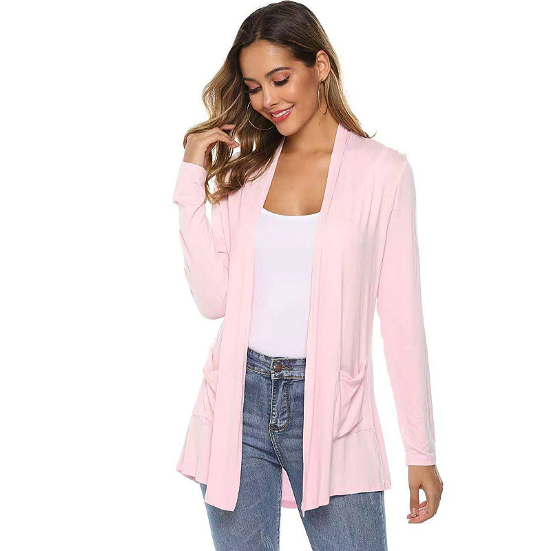 Long Sleeve Cardigan for Women | Soft Knit Open Front Casual Sweater