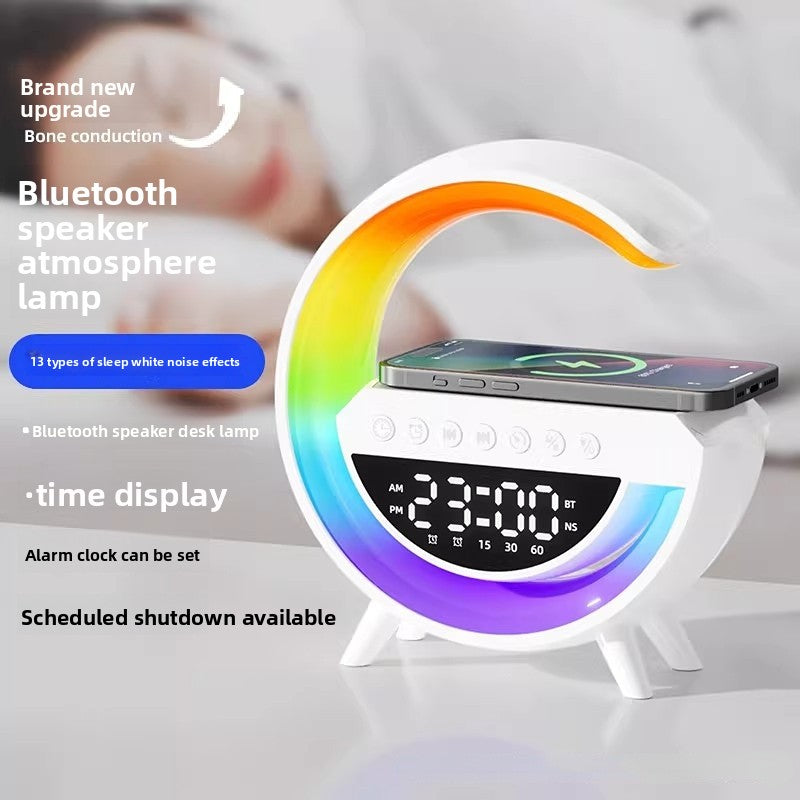 3-in-1 Wireless Charging Bluetooth Speaker Lamp | Smart LED Night Light