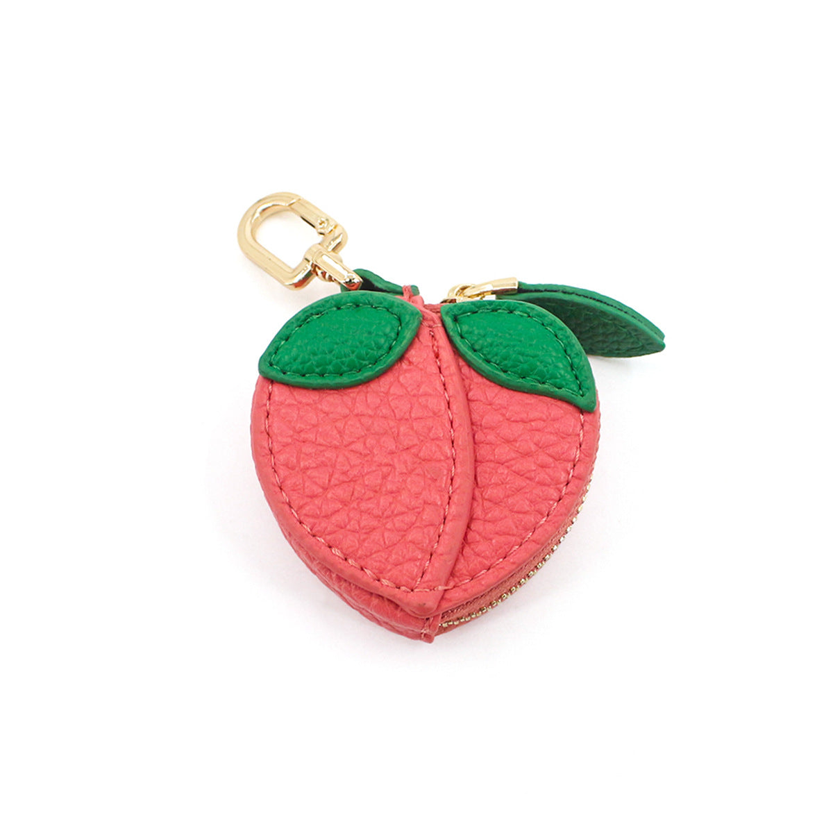 Cute Fruit Design Mini Coin Purse Keychain | Kawaii Zipper Wallet & Bag Charm